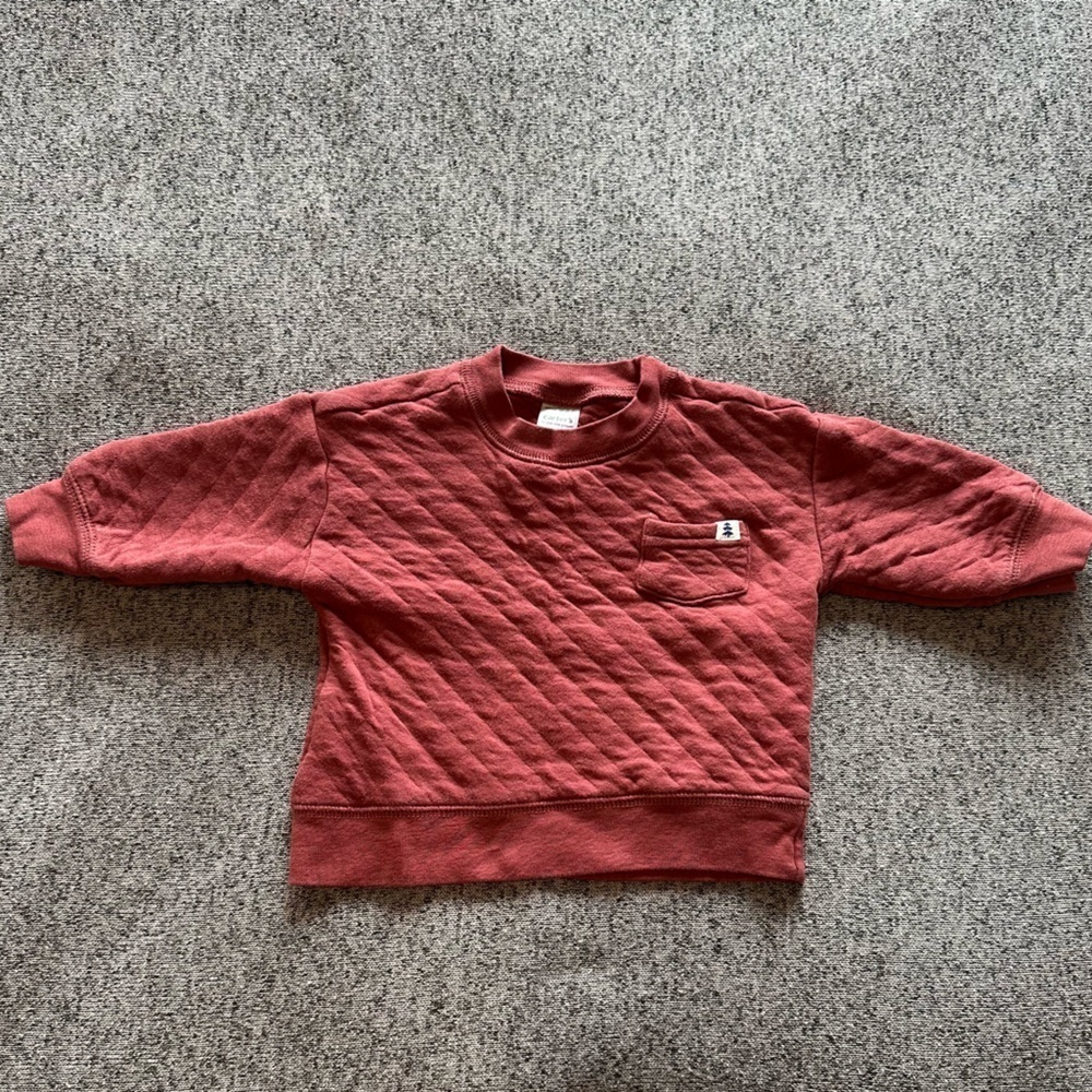 🌟3/$20🌟 Carter’s Just One You Quilted Sweatshirt Top Size 6M